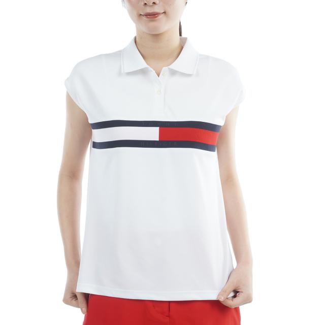 トミー ヒルフィガー ゴルフ　TOMMY HILFIGER GOLF　フラッグライン フレンチ半袖ポロシャツ　レディス