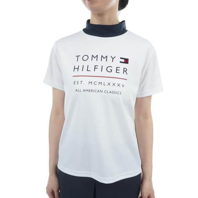 トミー ヒルフィガー ゴルフ TOMMY HILFIGER GOLF モックネック半袖プルオーバー レディス