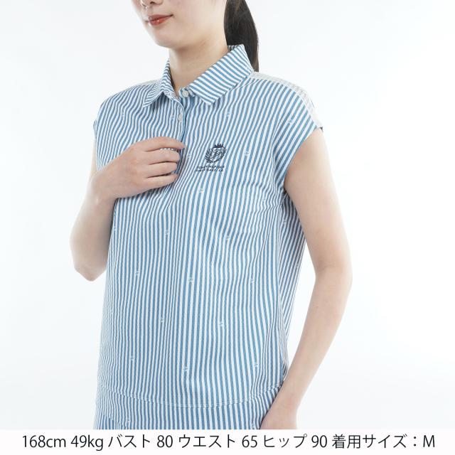 トミー ヒルフィガー ゴルフ　TOMMY HILFIGER GOLF　ラウンドヘム フレンチ半袖ポロシャツ　レディス_7