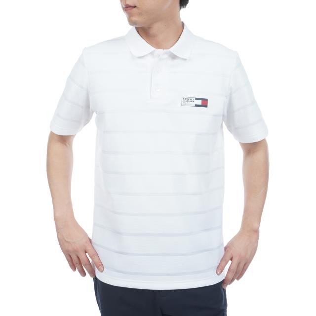 トミー ヒルフィガー ゴルフ　TOMMY HILFIGER GOLF　メッシュボーダー 半袖ポロシャツ