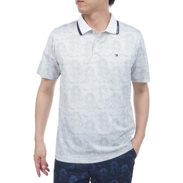 トミー ヒルフィガー ゴルフ　TOMMY HILFIGER GOLF　ヤシジャカード 半袖ポロシャツ