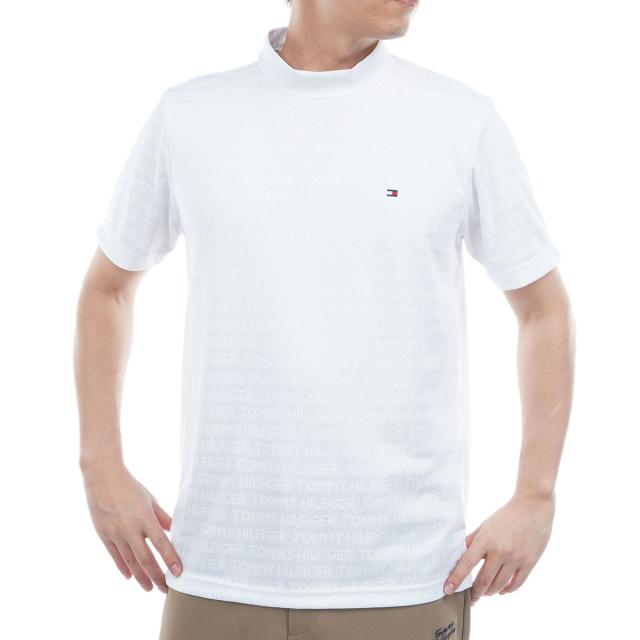 トミー ヒルフィガー ゴルフ　TOMMY HILFIGER GOLF　ロゴジャカード モックネック半袖シャツ