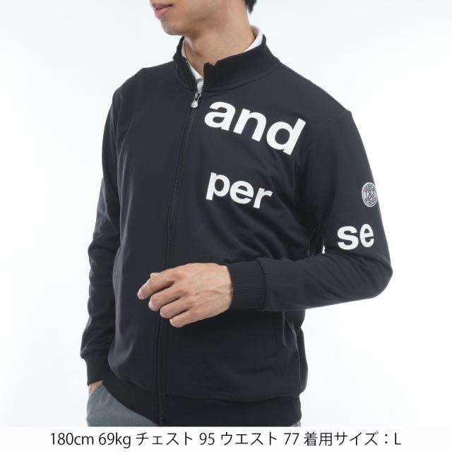 アンパスィ　and per se　ストレッチ ショットスムーザースウェット フルジップブルゾン_1