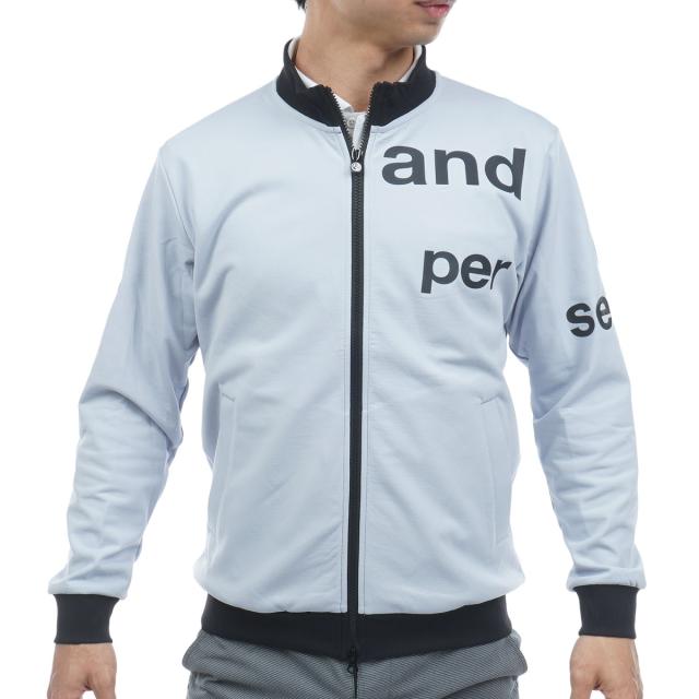 アンパスィ　and per se　ストレッチ ショットスムーザースウェット フルジップブルゾン_3