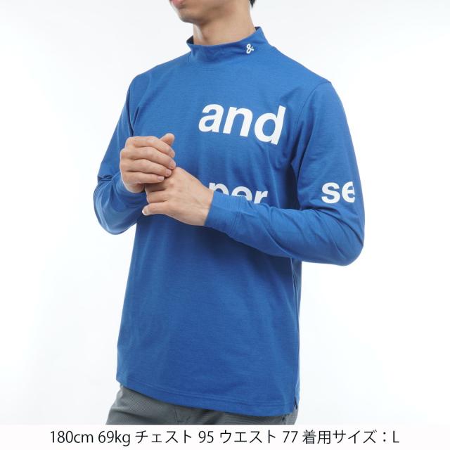 アンパスィ　and per se　ストレッチ リファインドライ ハイネック長袖シャツ_13