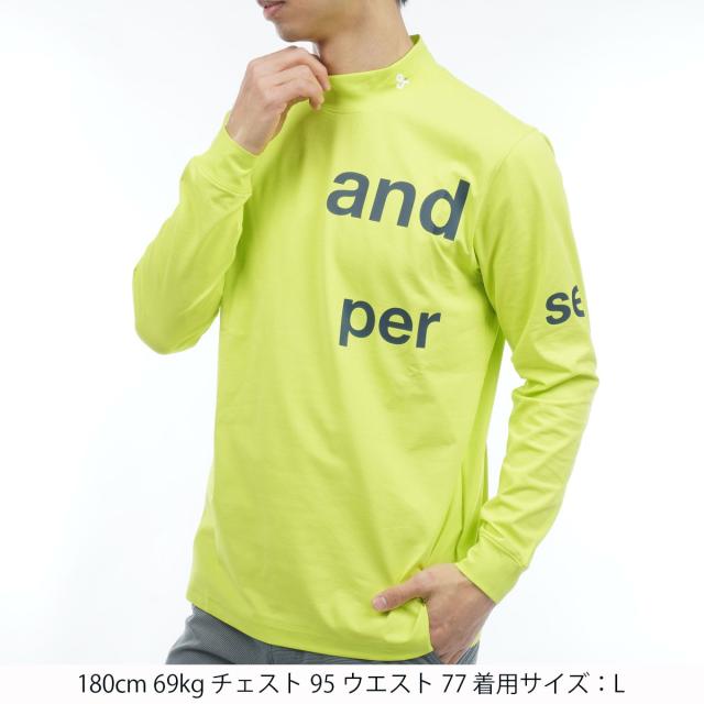 アンパスィ　and per se　ストレッチ リファインドライ ハイネック長袖シャツ_16