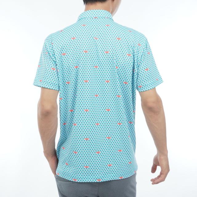 アンパスィ　and per se　ストレッチ COOL is COOL プリンテッド半袖ポロシャツ_14