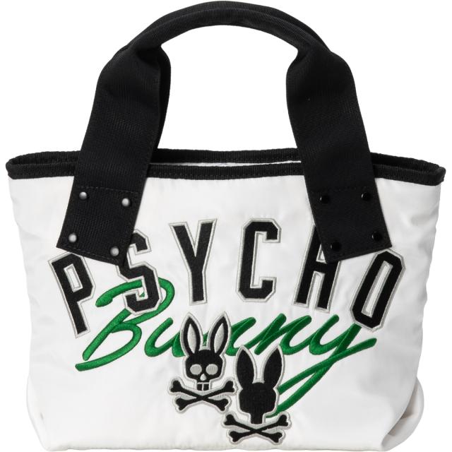 サイコバニー　PSYCHO BUNNY　グラフィック ラウンドトートバッグ