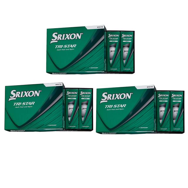 ダンロップ　SRIXON　TRI-STAR ボール 3ダースセット