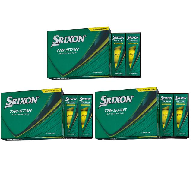 ダンロップ　SRIXON　TRI-STAR ボール 3ダースセット