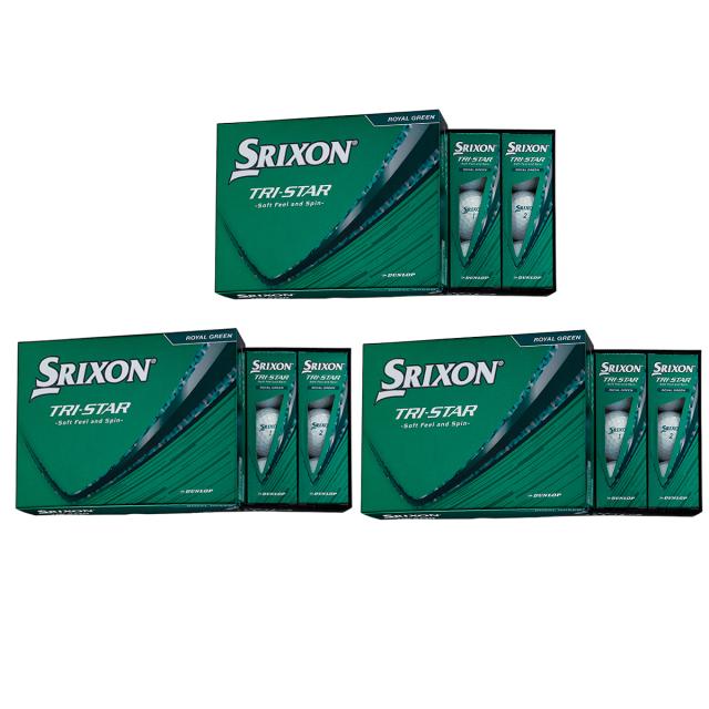 ダンロップ　SRIXON　TRI-STAR ボール 3ダースセット