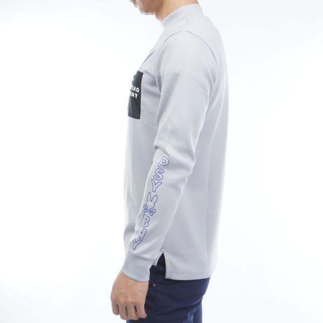 サイコバニー　PSYCHO BUNNY　GOLF アームロゴ ポケットバニーモックネック長袖Tシャツ_2
