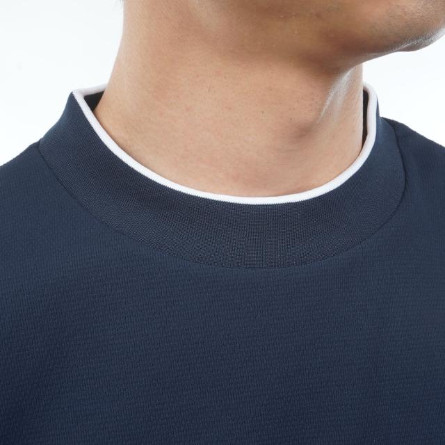 サルベージ パブリック コレパ　SALVAGE PUBLIC Kolepa　ストレッチ Kolepa Stamp クリナポハポハバイカラーモックネック半袖シャツ_9
