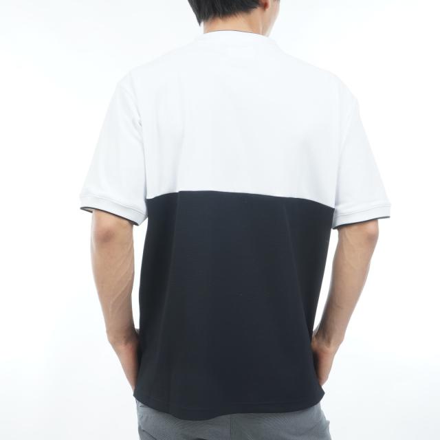 サルベージ パブリック コレパ　SALVAGE PUBLIC Kolepa　ストレッチ Kolepa Stamp クリナポハポハバイカラーモックネック半袖シャツ_13