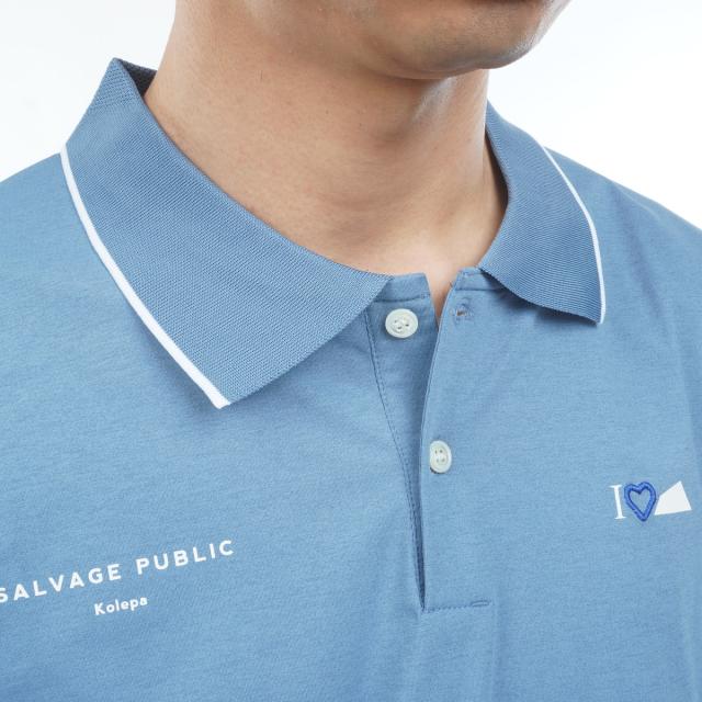 サルベージ パブリック コレパ　SALVAGE PUBLIC Kolepa　ストレッチ フナカイサーフ半袖ポロシャツ_9