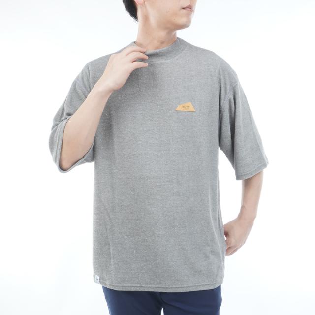 サルベージ パブリック コレパ　SALVAGE PUBLIC Kolepa　DH Leather patch 3.6パイルモックネック半袖シャツ