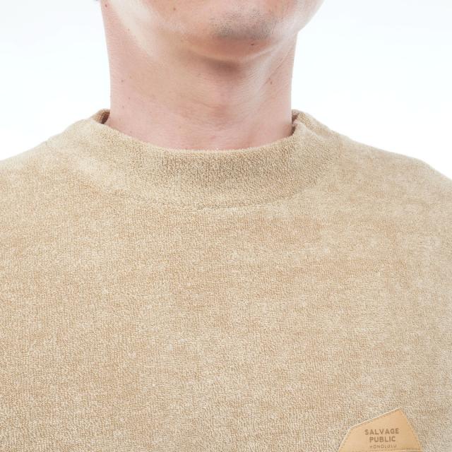サルベージ パブリック コレパ　SALVAGE PUBLIC Kolepa　DH Leather patch 3.6パイルモックネック半袖シャツ_9