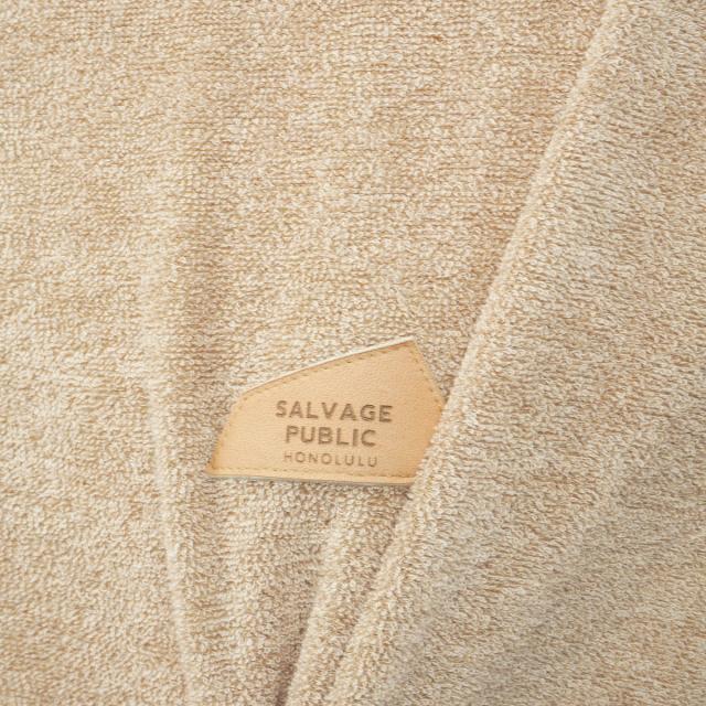 サルベージ パブリック コレパ　SALVAGE PUBLIC Kolepa　DH Leather patch 3.6パイルモックネック半袖シャツ_10