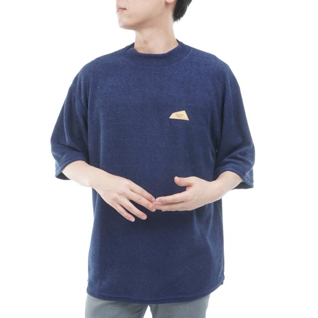 サルベージ パブリック コレパ　SALVAGE PUBLIC Kolepa　DH Leather patch 3.6パイルモックネック半袖シャツ_12