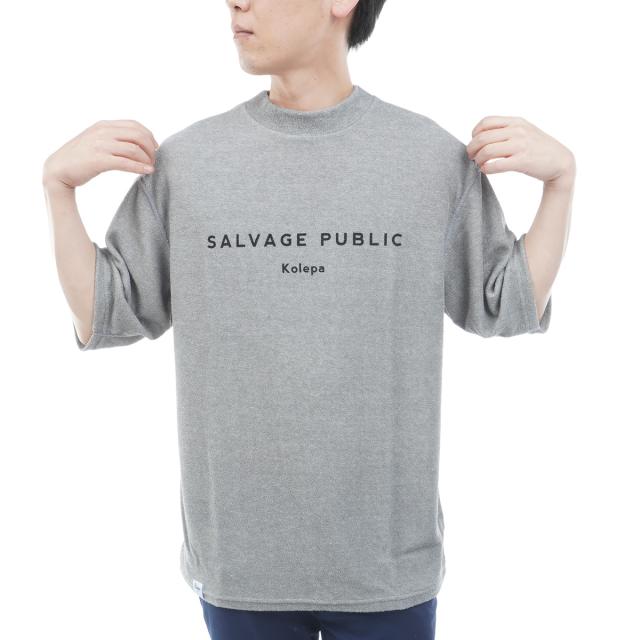 サルベージ パブリック コレパ　SALVAGE PUBLIC Kolepa　PARADISE NOW 3.6パイルモックネック5分袖シャツ