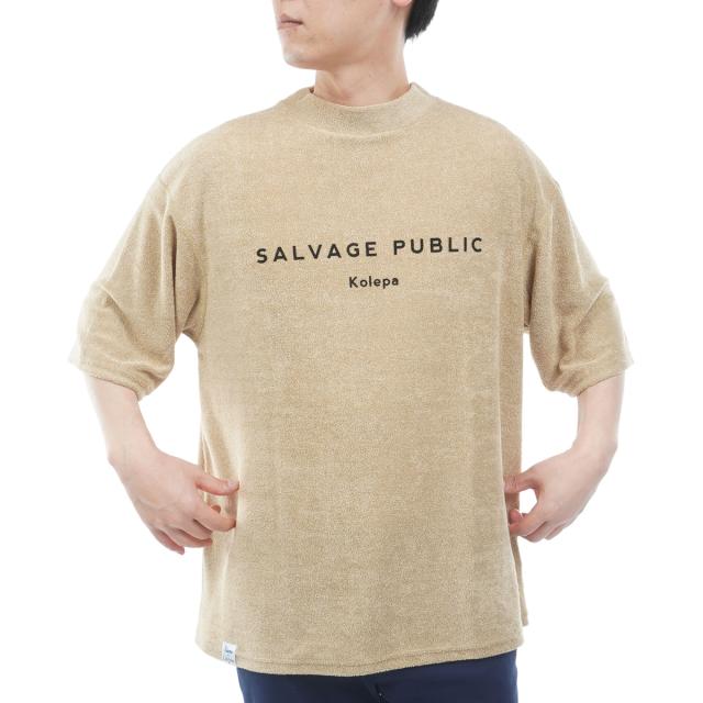 サルベージ パブリック コレパ　SALVAGE PUBLIC Kolepa　PARADISE NOW 3.6パイルモックネック5分袖シャツ_9