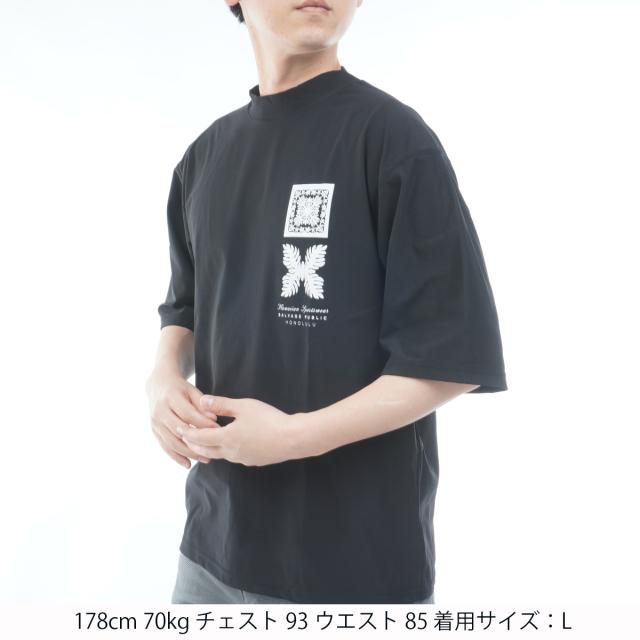 サルベージ パブリック コレパ　SALVAGE PUBLIC Kolepa　ストレッチ Nalu＆Turf サーフモックネック5分袖Tシャツ_12