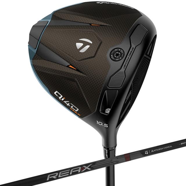 テーラーメイド　Qi4D　Qi4D MAX ドライバー REAX HR50　シャフト：REAX 50 High Rotation Red