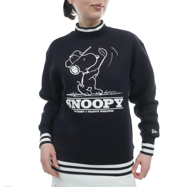 ニューエラ　NEW ERA GOLF　GFW テックスウェット PEANUTS モックネックトレーナー　レディス