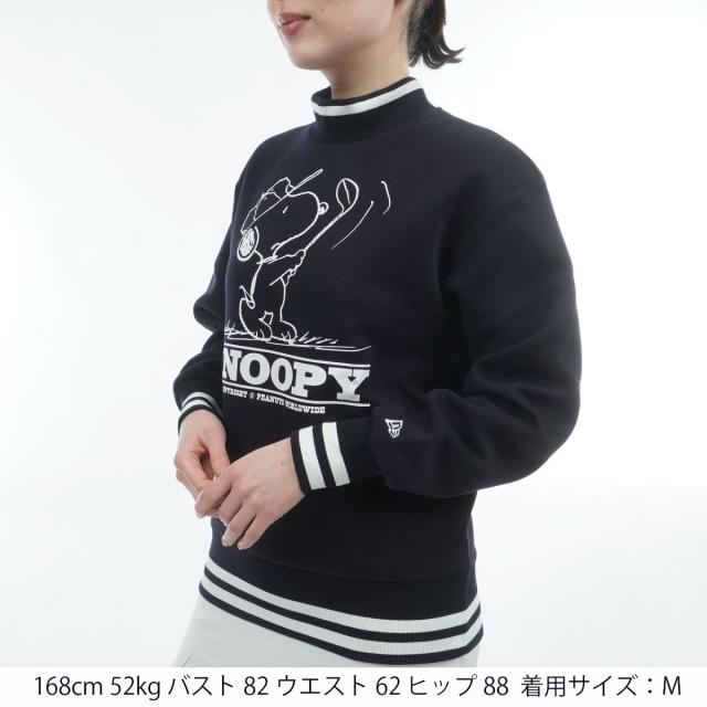ニューエラ　NEW ERA GOLF　GFW テックスウェット PEANUTS モックネックトレーナー　レディス_1