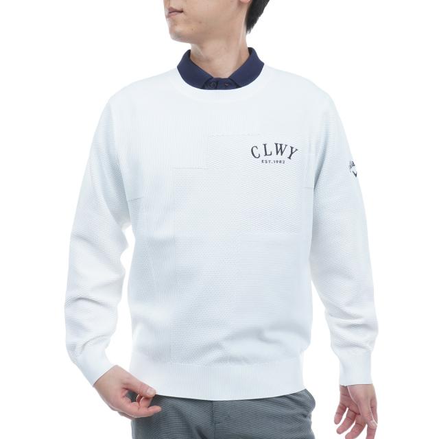 キャロウェイゴルフ　Callaway Golf　リンクス編みクルーネックセーター