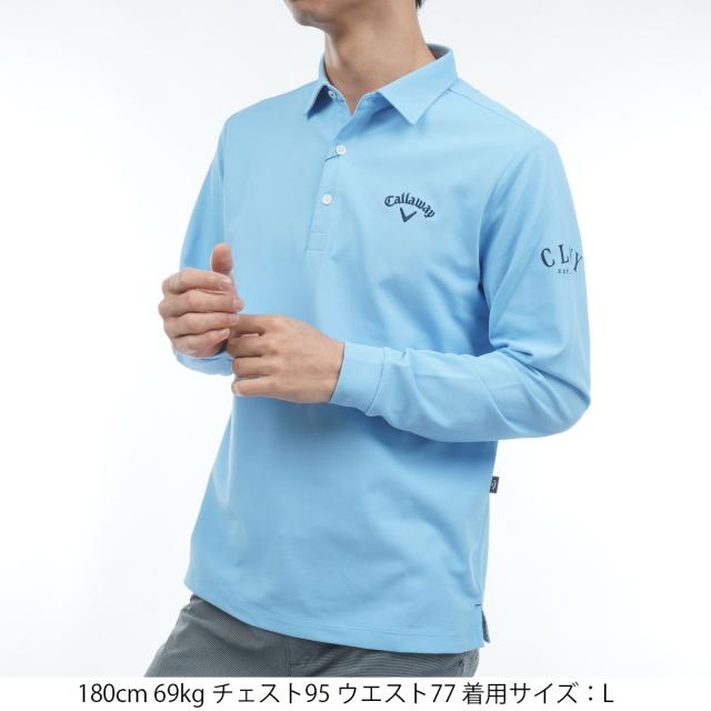 キャロウェイゴルフ　Callaway Golf　ビッグ鹿の子長袖シャツ_4