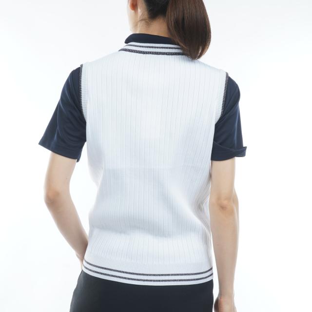 キャロウェイゴルフ Callaway Golf 肋筋編みVネックニットベスト レディス