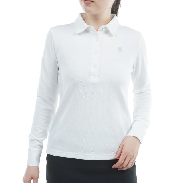 St ANDREWS セントアンドリュース LL ホワイト 長袖ポロシャツ St