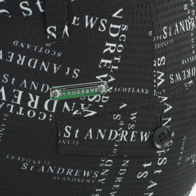 仙・アンドリュース St ANDREWS ランダムロゴプリントクロップドパンツ レディス