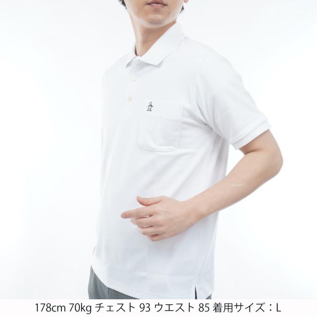 マンシングウェア　Munsingwear　SUNSCREENドット鹿の子半袖ポロシャツ_16