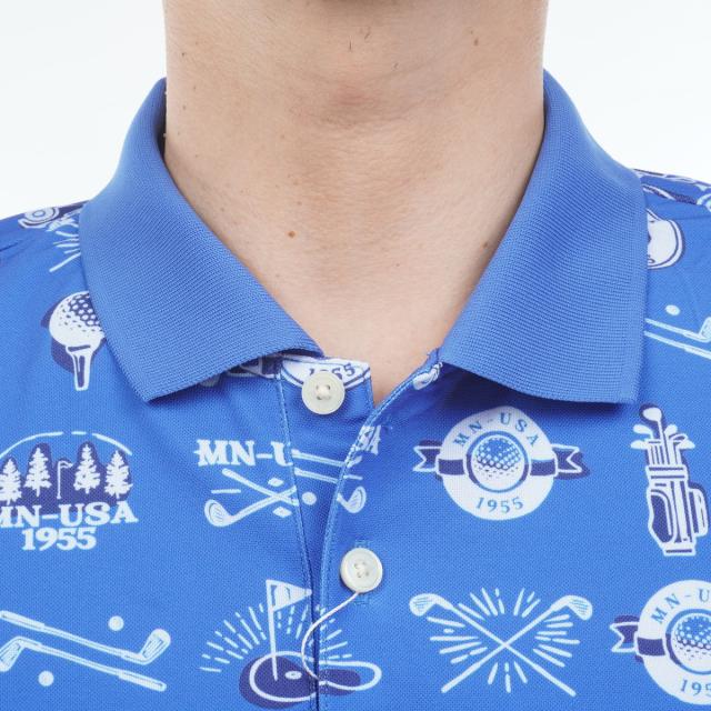 マンシングウェア　Munsingwear　ストレッチ SUNSCREENゴルフモチーフプリント半袖ポロシャツ_6