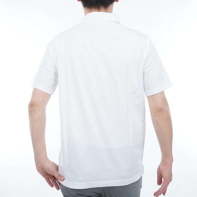 マンシングウェア　Munsingwear　ストレッチ ハウンドトゥース柄台衿付き半袖ポロシャツ_14