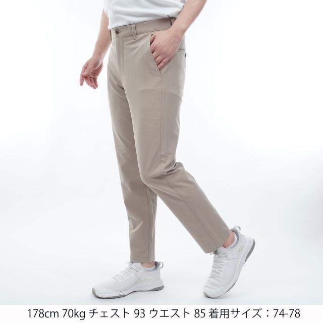 マンシングウェア　Munsingwear　ストレッチハウンドトゥース地柄9分丈パンツ_1