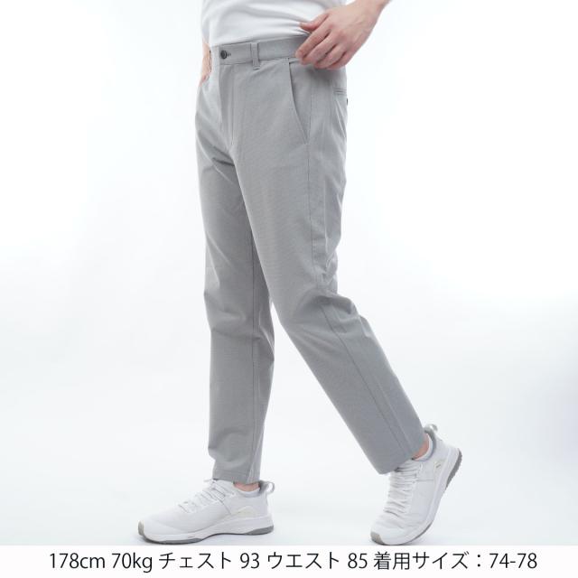 マンシングウェア　Munsingwear　ストレッチハウンドトゥース地柄9分丈パンツ_9