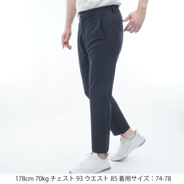 マンシングウェア　Munsingwear　ストレッチハウンドトゥース地柄9分丈パンツ_12