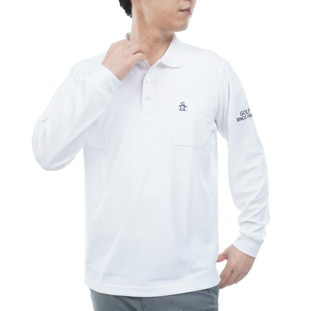 マンシングウェア　Munsingwear　ストレッチ サイドメッシュ長袖ポロシャツ_13