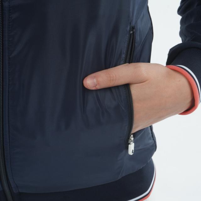 マンシングウェア　Munsingwear　ストレッチ 国旗ジャガードスタンドジップミドラー　レディス_5