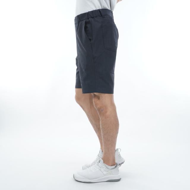 ルコックスポルティフ ゴルフ　Le coq sportif GOLF　ストレッチ チェックジャカードショートパンツ_2