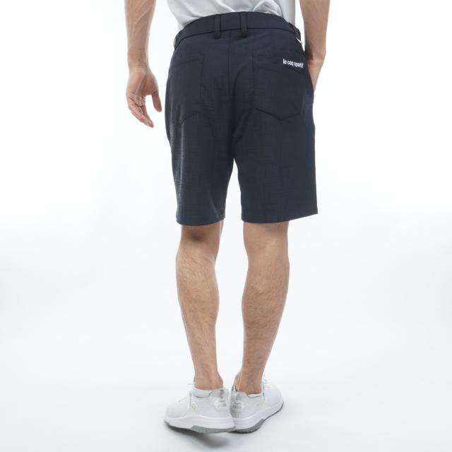 ルコックスポルティフ ゴルフ　Le coq sportif GOLF　ストレッチ チェックジャカードショートパンツ_3