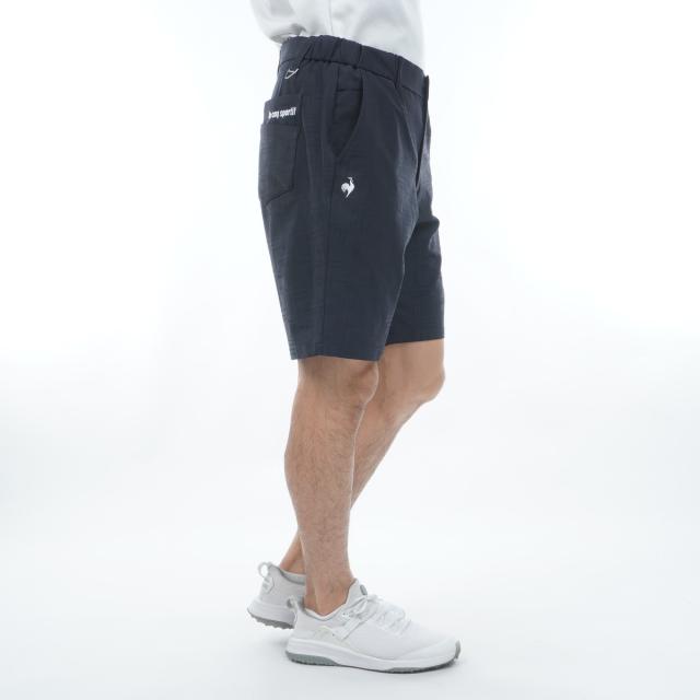 ルコックスポルティフ ゴルフ　Le coq sportif GOLF　ストレッチ チェックジャカードショートパンツ_4