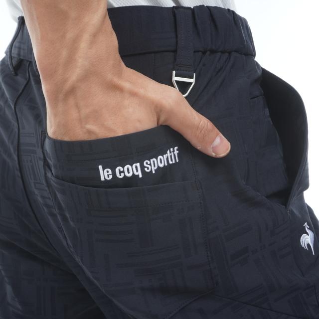 ルコックスポルティフ ゴルフ　Le coq sportif GOLF　ストレッチ チェックジャカードショートパンツ_6