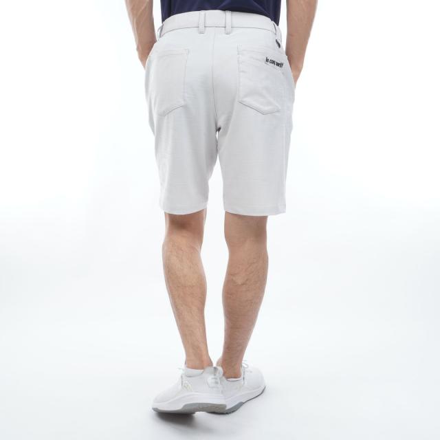ルコックスポルティフ ゴルフ　Le coq sportif GOLF　ストレッチ チェックジャカードショートパンツ_12