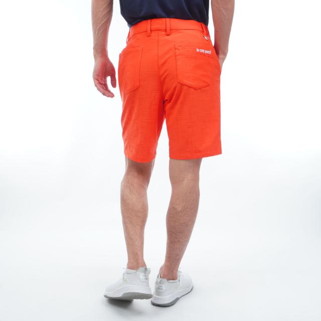 ルコックスポルティフ ゴルフ　Le coq sportif GOLF　ストレッチ チェックジャカードショートパンツ_15