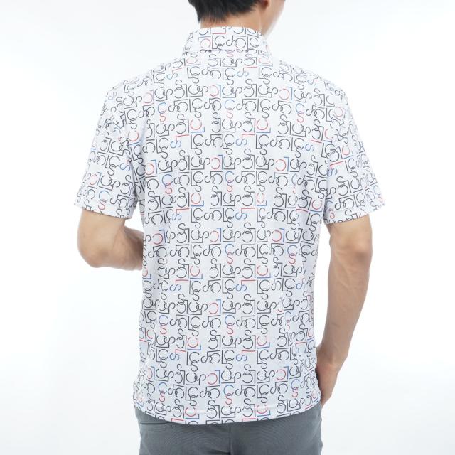 ルコックスポルティフ ゴルフ　Le coq sportif GOLF　ストレッチ LCSモノグラム柄半袖ポロシャツ_15
