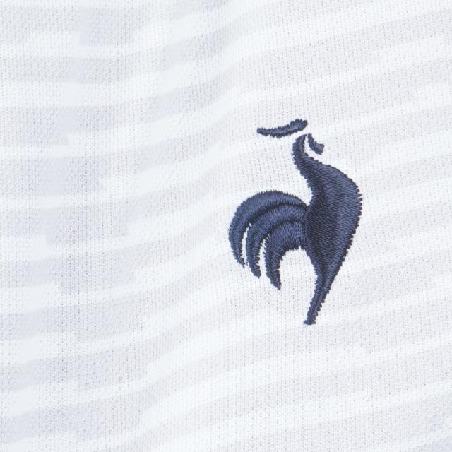 ルコックスポルティフ ゴルフ　Le coq sportif GOLF　ストレッチ グラフィックロゴボーダー柄半袖ポロシャツ_8